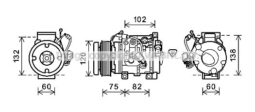 AVA QUALITY COOLING Компрессор, кондиционер TOK664